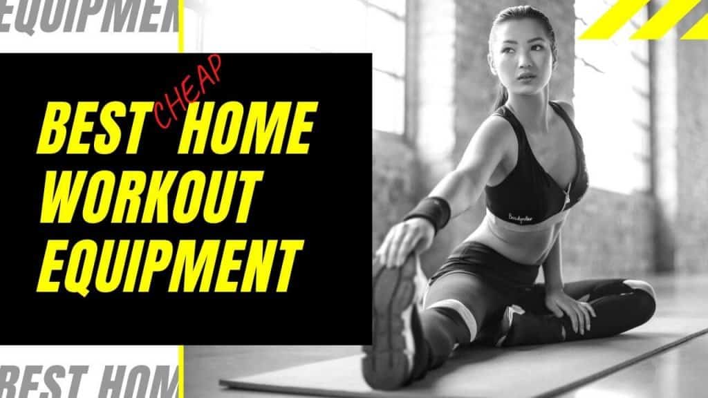 woman working out in home gym