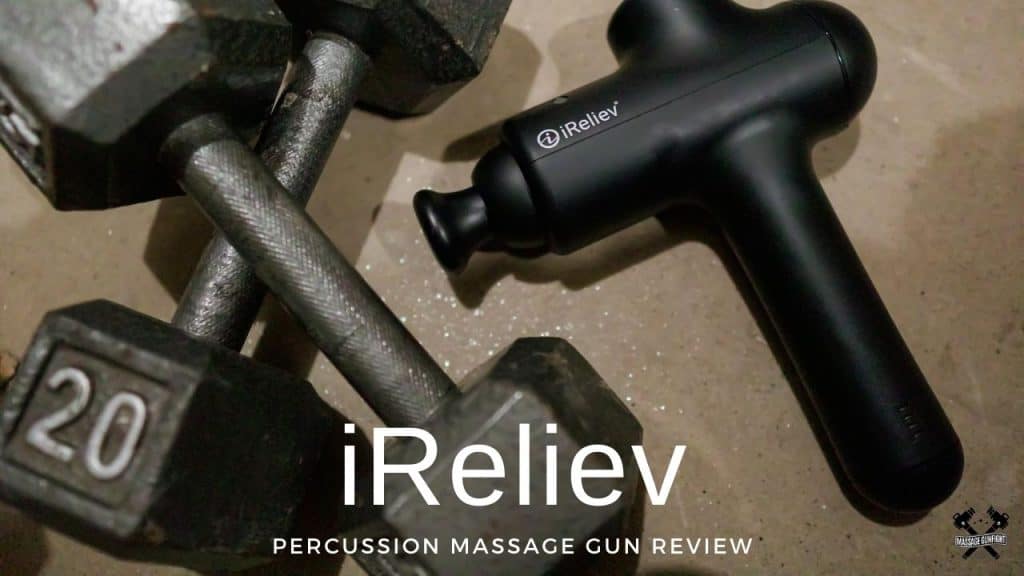 ireliev percussion massage gun